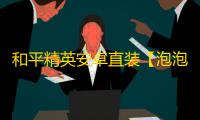 和平精英安卓直装【泡泡直装】辅助