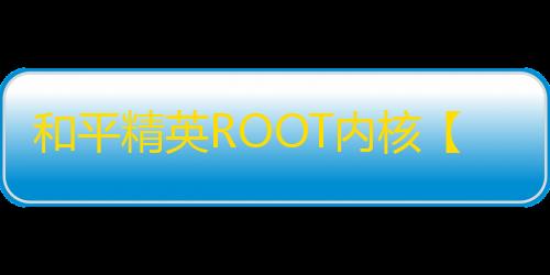和平精英ROOT内核【微光】外挂